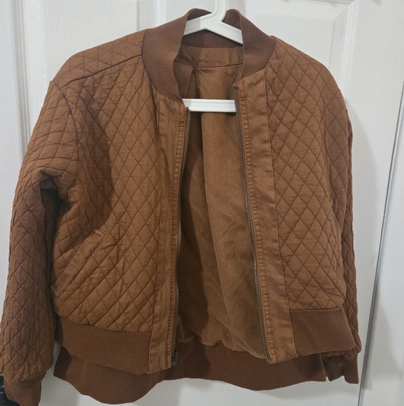 Young Fabulous & Broke Reversible Rust Bomber Jacket - Picture 5 of 5